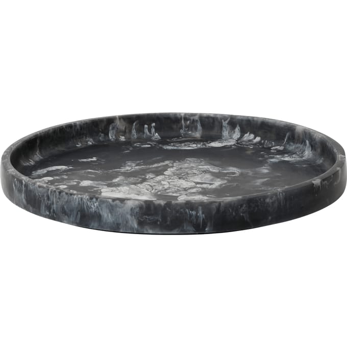 Ferm Living Mist Dienblad - charcoal - Ø 30 cm