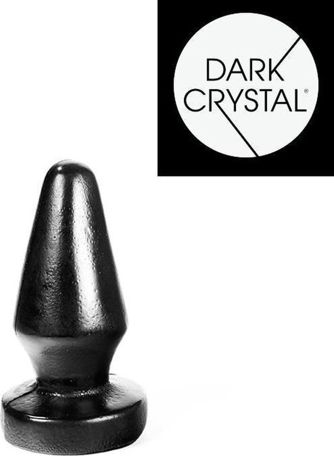 Dark Crystal Buttplug 13 x 5,5 cm - zwart