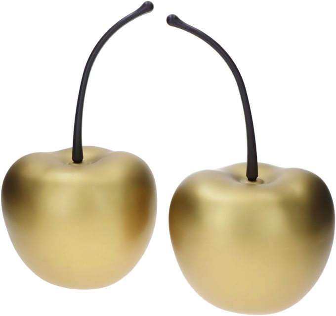 Set van 2 Aardewerk potten Sierkers XS Goud mat - 1x E2214-S1-GO