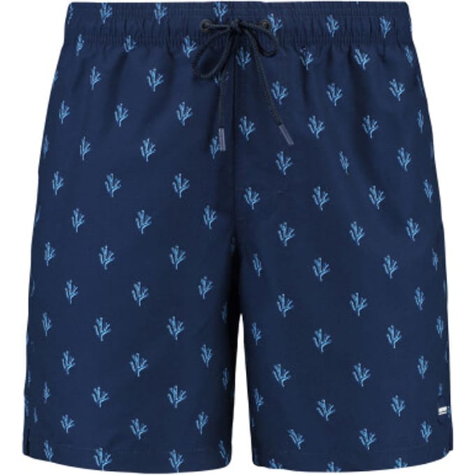 Shiwi Heren zwemshort mike 7" koraalprint donker