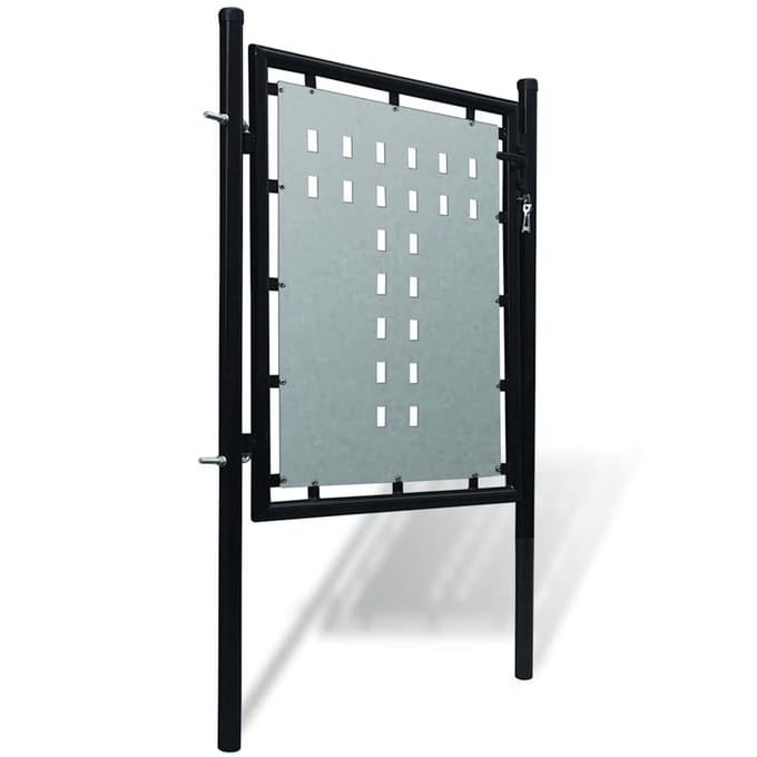 vidaXL - Zwarte - enkele - deur - 100x100 - cm