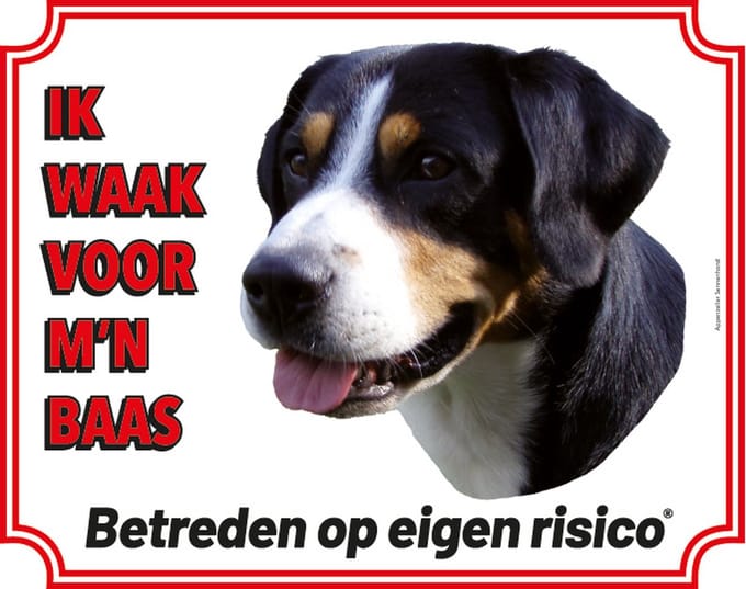 Appenzeller Waakbord - Ik waak voor mijn baas