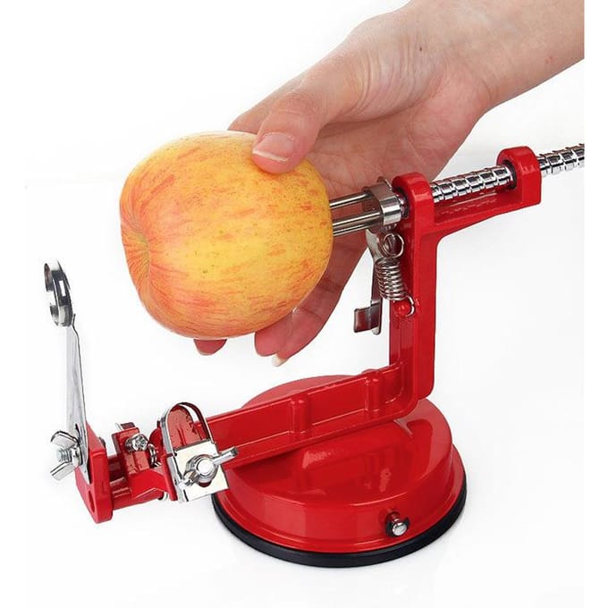 Appelschilmachine Handschilmachine 3-in-1 Schil-fruitschiller Handig rood