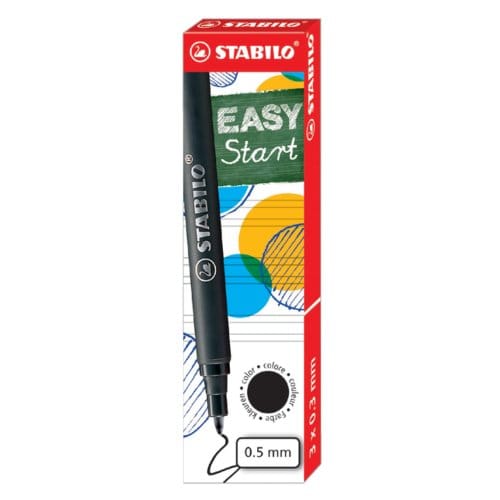 STABILO EASYoriginal - Navullingen - Medium 0,5 mm - Zwart - Doos met 3 stuks