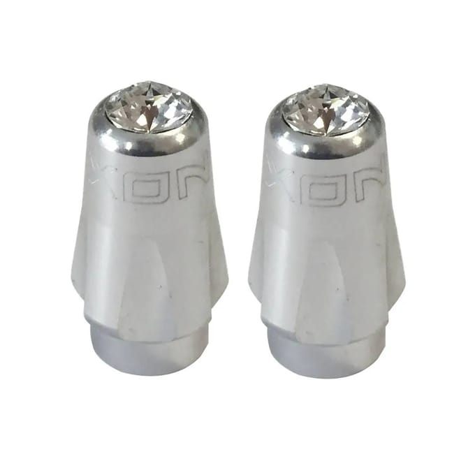 Bouchon van ventiel in 6061-aluminium met swarovski-kristal XON Presta (x2)