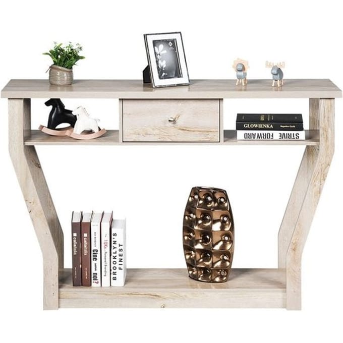 Coast Console Tafel met Lade en Plank - 3 Laags - Modern