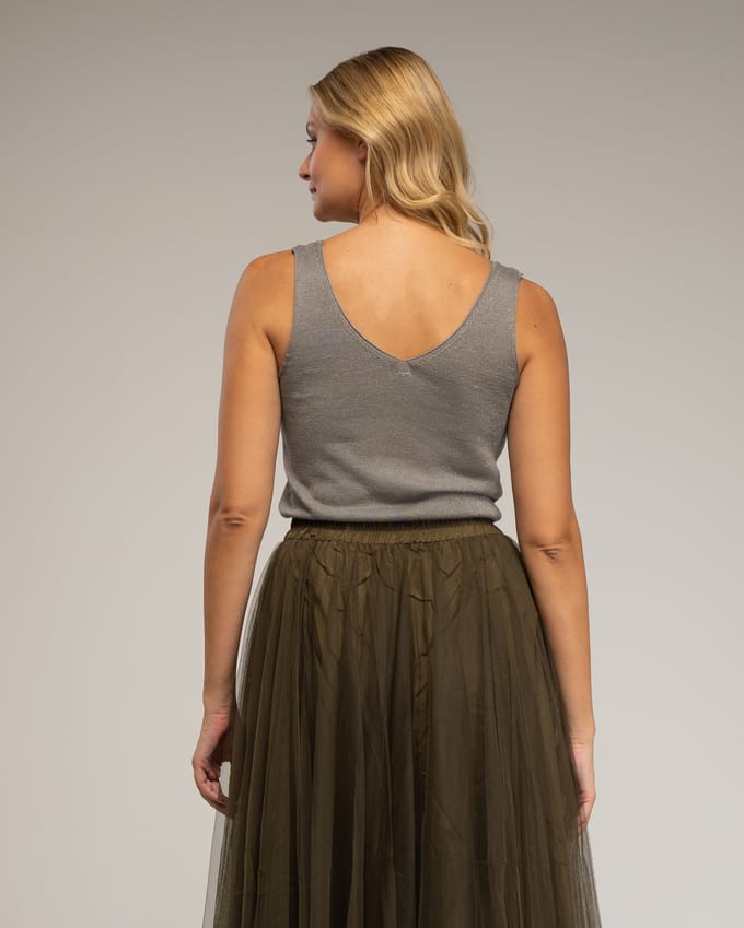 Gebreide top met Lurex