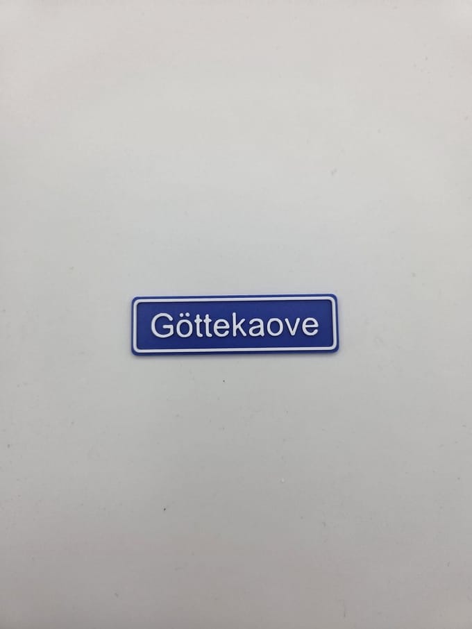 3D plaatsnaam speldje Göttekaove