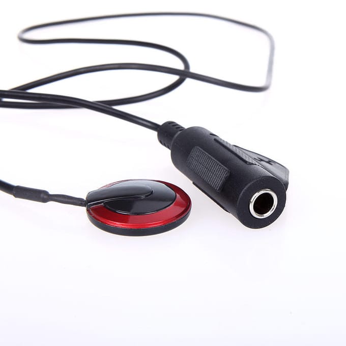 Piezo Contact Microfoon Pickup voor Gitaar Viool Banjo Mandoline Ukelele zwart/rood