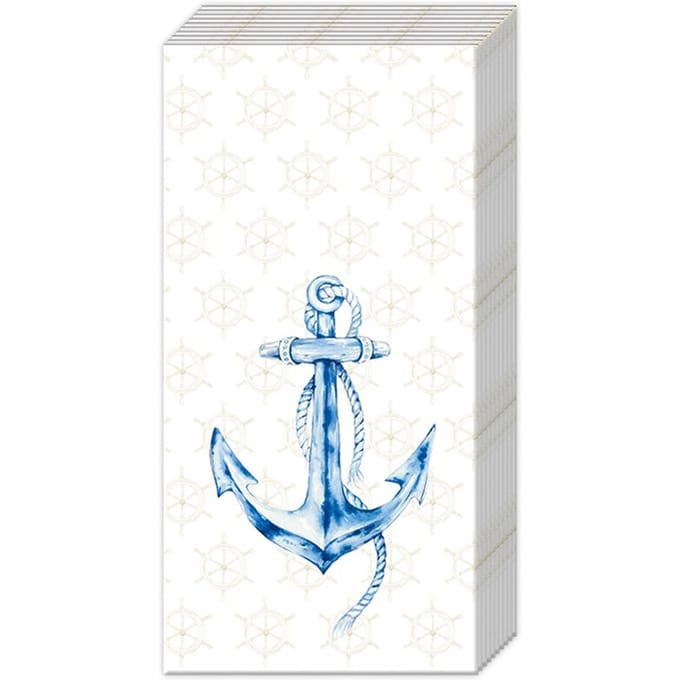 Papieren zakdoeken "Anchor"