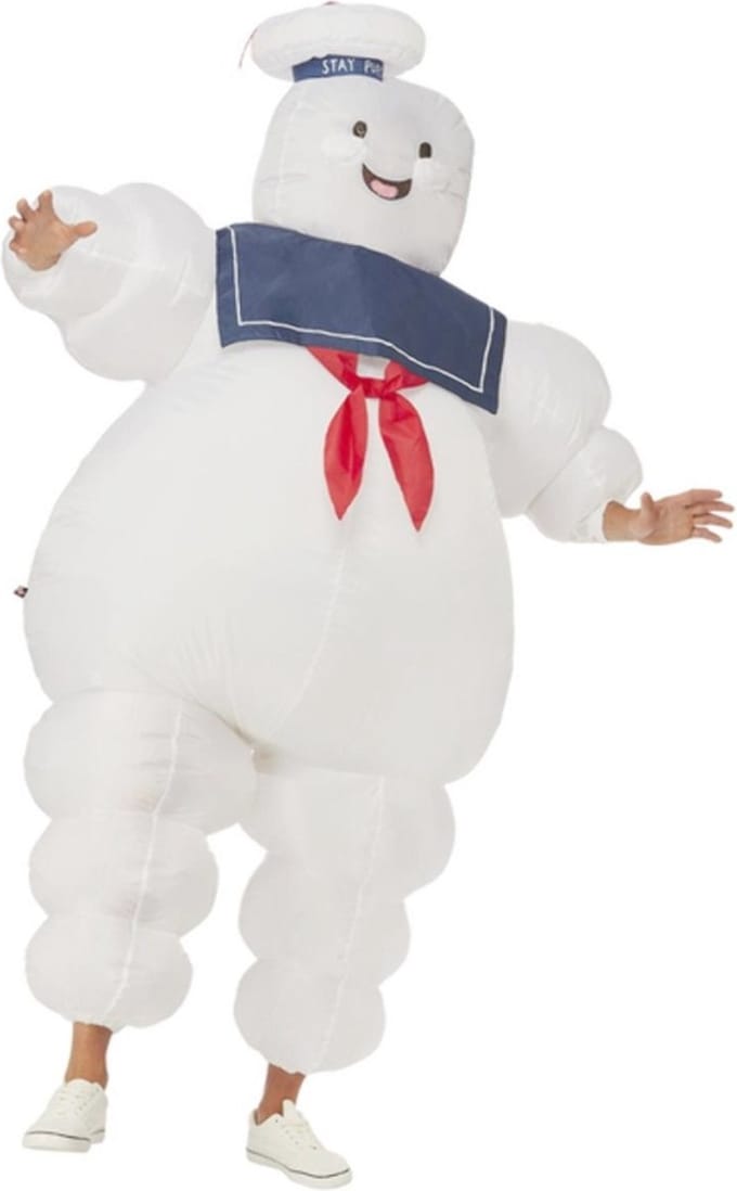 Smiffys Kostuum Ghostbusters 1984 Inflatable Stay Puft Wit