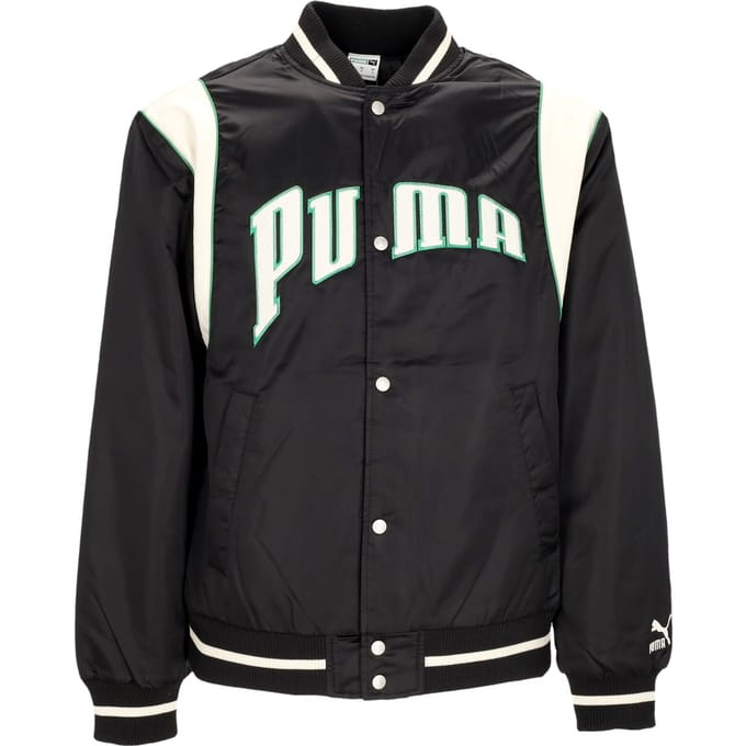 Puma Team For The Fanbase Varsity Jacket Heren College Jacket Zwart