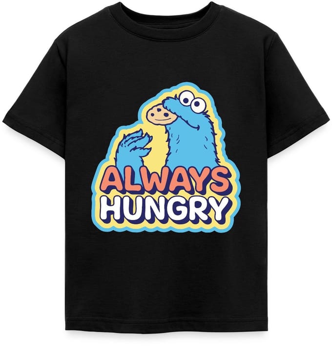 Sesamstraat Koekiemonster Altijd Hongerig T-Shirt Kinderen