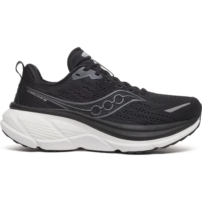 Saucony Hurricane 25 Stabiliteitsschoen Dames-zwart, wit