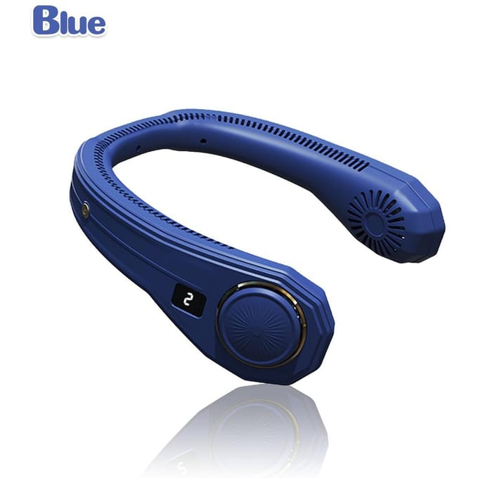 3 versnellingen hangende dubbele koeling nekventilator Mini USB draagbare oplaadbare stille ventilator voor reizen buiten binnen nekventilator