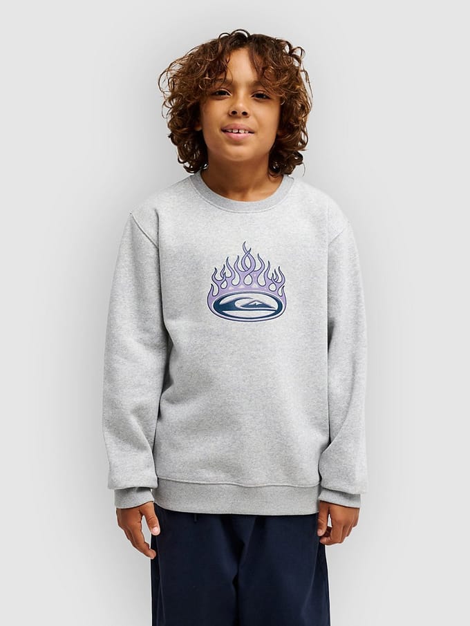 Quiksilver Graphic Crew Yo Sweatshirt Grijs 14 Years Jongen