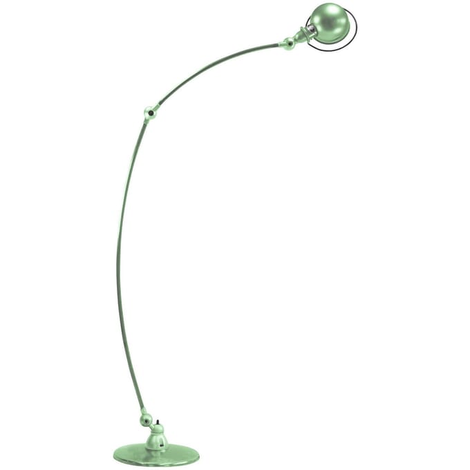 Jieldé Loft C1260 boogvloerlamp, mintgroen