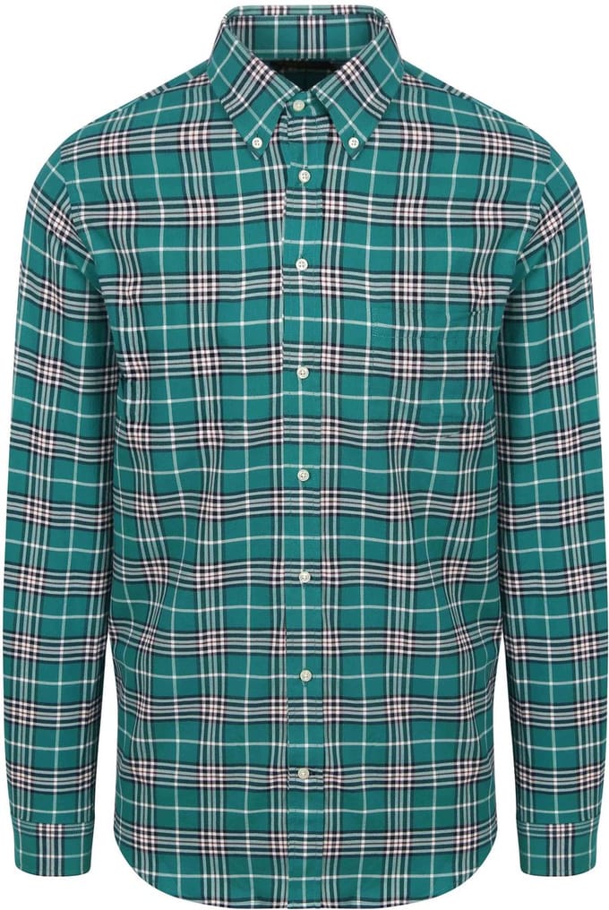 Steppin' Out Flanel Overhemd Ruit Groen - Maat M - Heren