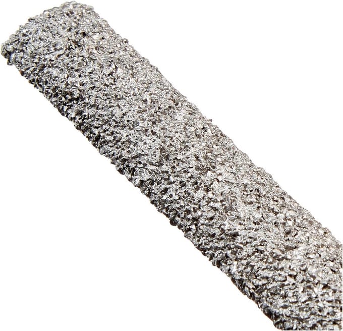 Tegelvijl 160 mm halfrond met hardmetaal fijn