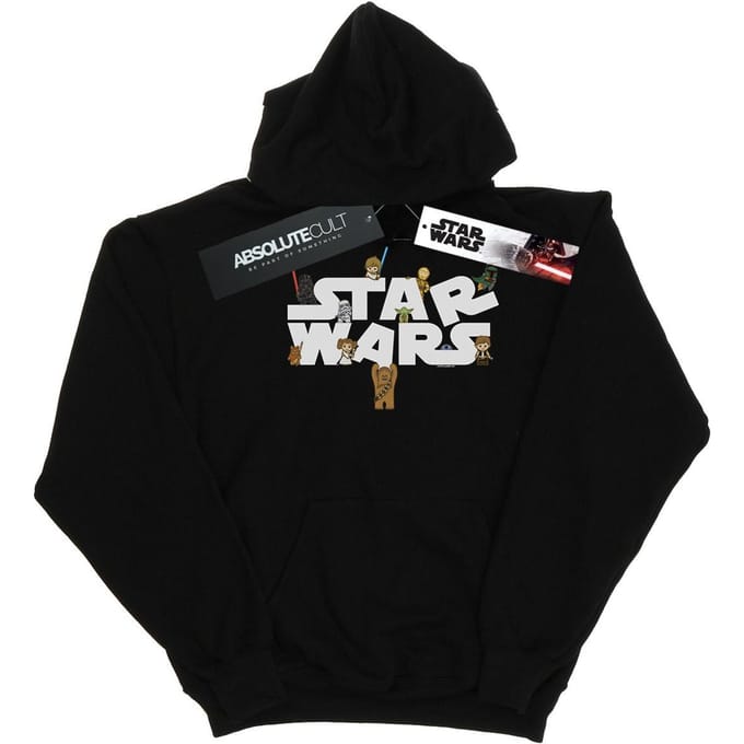 Star Wars Jongens Kiddie Logo Hoodie (Zwart)