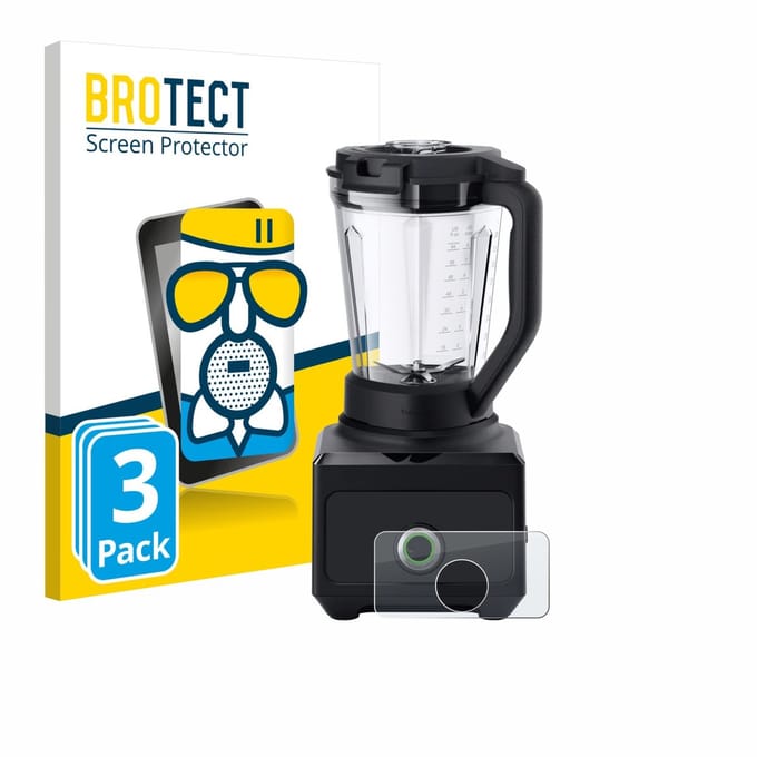 BROTECT - Screenprotector voor Braun PowerBlend 9 - Folie Beschermfolie Beschermglas matte 3 Stuks