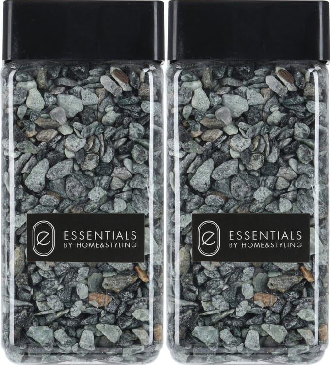 Decoratie steentjes/hobby steentjes - Groen - 1100 ml - 5/8 mm