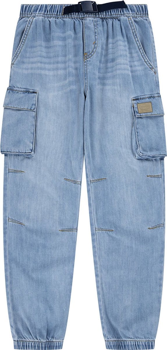 Levi's Boys Denim Parachute Cargo Pants From Scratch No Destruction Maat: 10Y | Spijkerbroeken Outlet | kids | Blauw