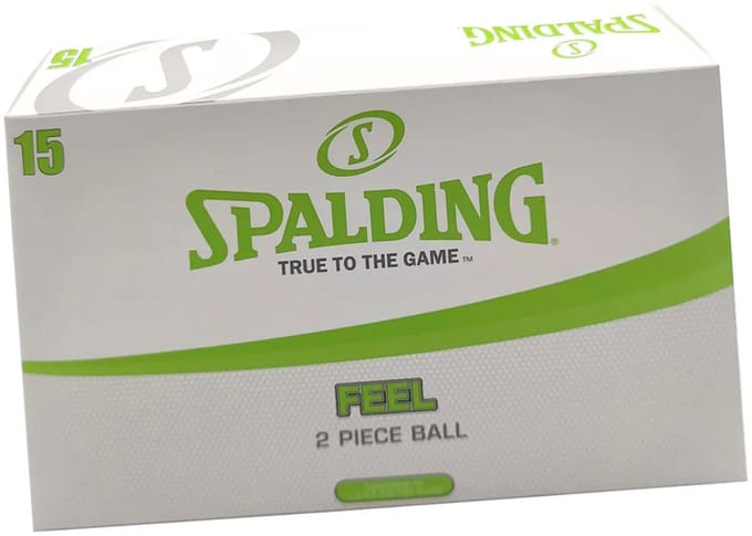 Spalding Feel Golfbal - Set van 15 Golfballen - Wit