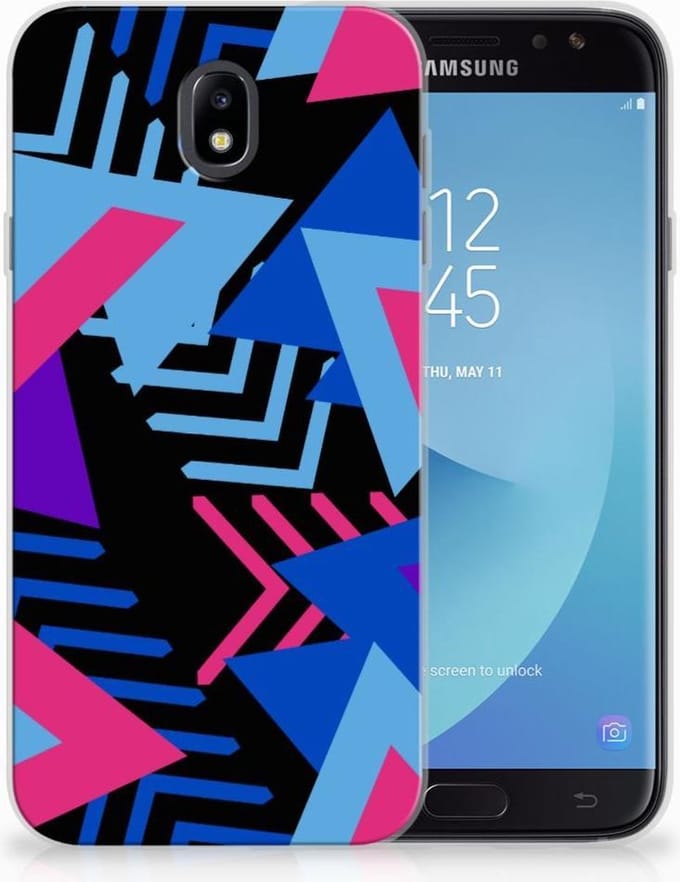 Samsung Galaxy J7 2017 | J7 Pro TPU Hoesje Funky Triangle