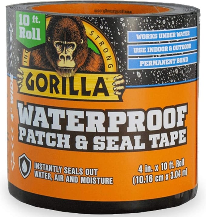 Gorilla Waterbestendige  Patch & Seal Tape Hecht zelfs Onder Water