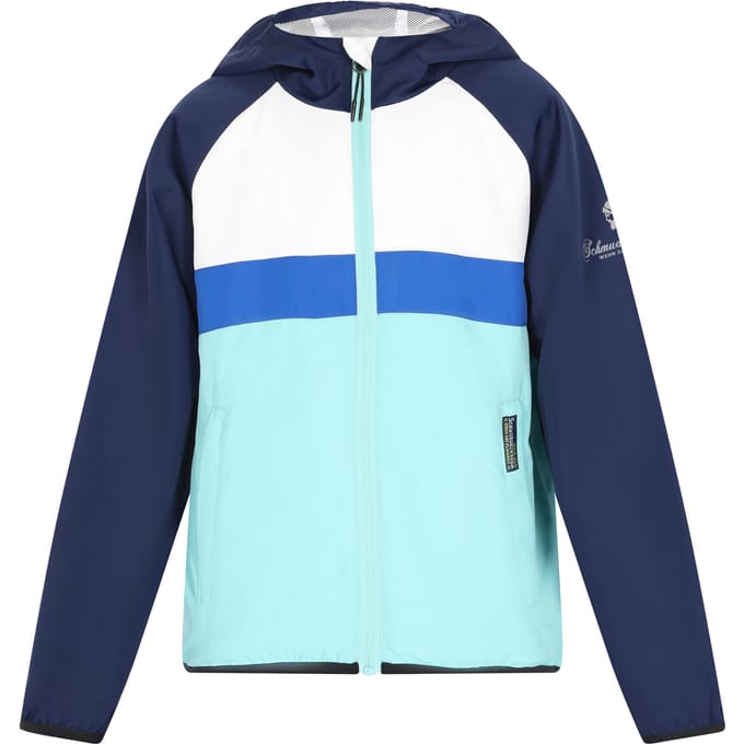 Schmuddelwedda Anorak jongens (kinderen) Turkoois kleurblok