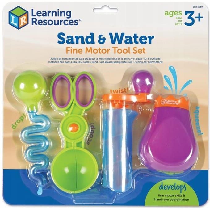 Learning Resources Sand & Water Fine Motor Tool Set - 3+