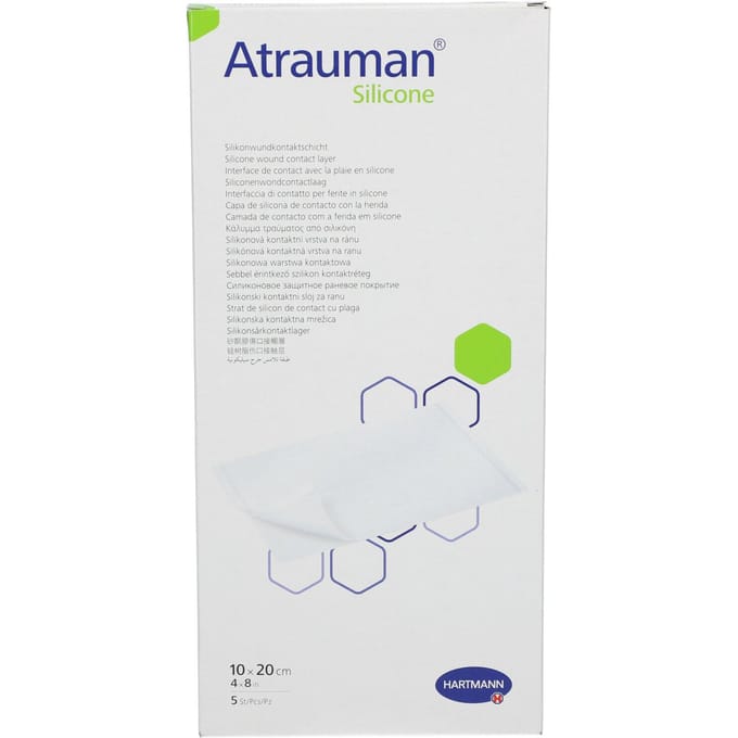 Hartmann Atrauman Silicone 10x20 cm 499563 5 Compressen