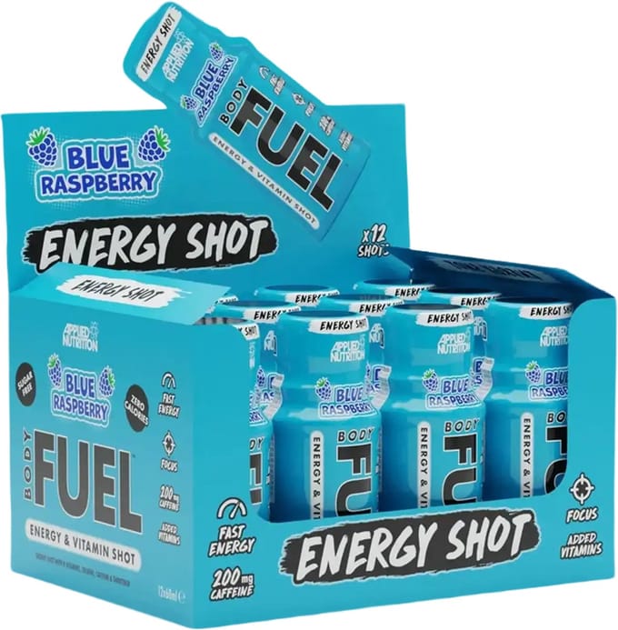 Body Fuel Energy Shot - 12x 60 ml - Blue Razz
