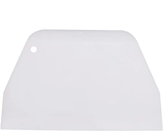 Multifunctionele Deegsnijder & Komschraper Deegschraper – Brooddeeg Schraper, Fondant Spatel, Taartcrème Spatel, Deeg Cutter, Gebaksschraper Bakgereedschap - Wit