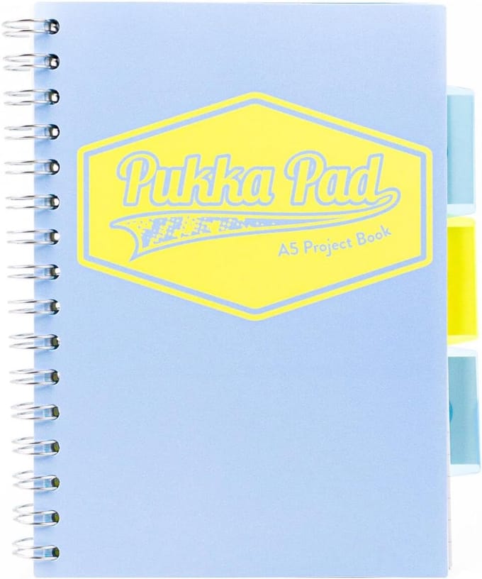 A5 Project Book Hangers Pastel Blauw