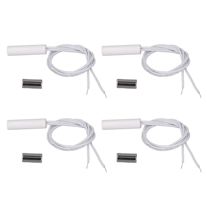 10 Sets Inbouw Bedrade Beveiligings Raam Deursensor DC100V Ingebouwde Raam Reed Schakelaar voor Alarm white
