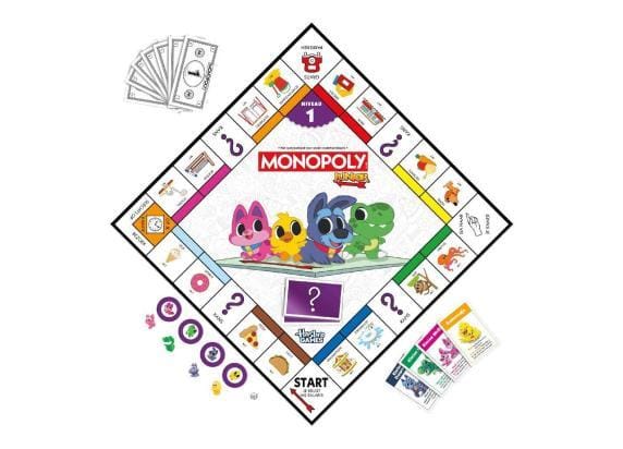 Hasbro Gaming Monopoly Junior Square 2 in 1 Bordspellen