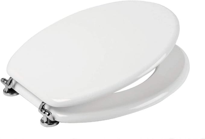 Wc-bril Wit Met Softclose Scharnieren en Ritssluiting