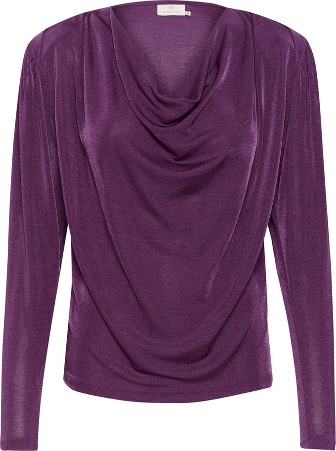Kaffe KAgina Jersey Dames Blouse -Gloxinia