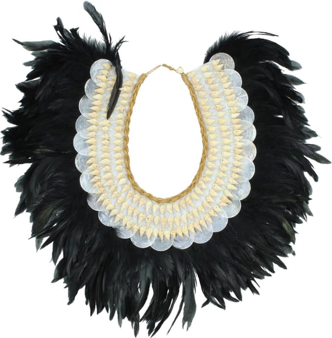 Ornament Feather Black