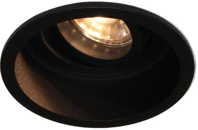 Artdelight - Inbouwspot Rex rond Ø 9,2 cm zwart