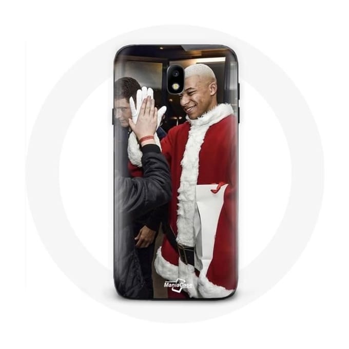 Coque pour Samsung Galaxy J7 2017 Mbappé Foot Joyeux noël