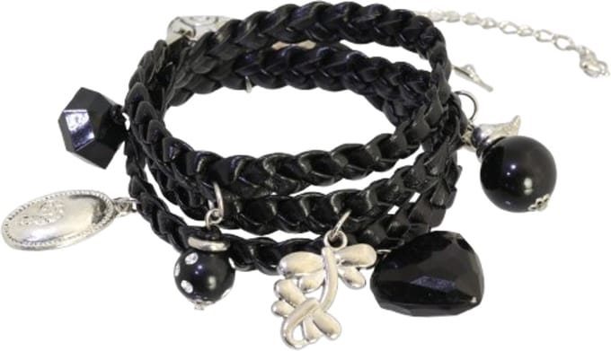 Behave - Wikkelarmband met hangers - Minimal chic stijl - Damesmode