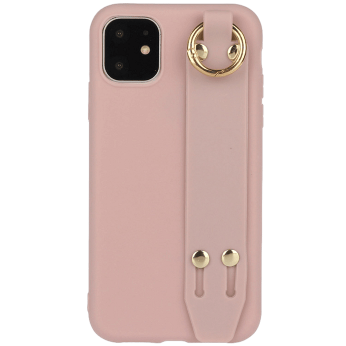 Comfycase iPhone 12 Mini Strap Holder Case Roze