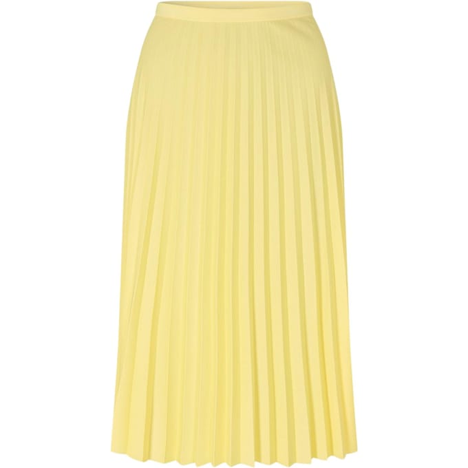 Lacoste Dames/Dames Plooi Polyester Midi Rok (Geel)
