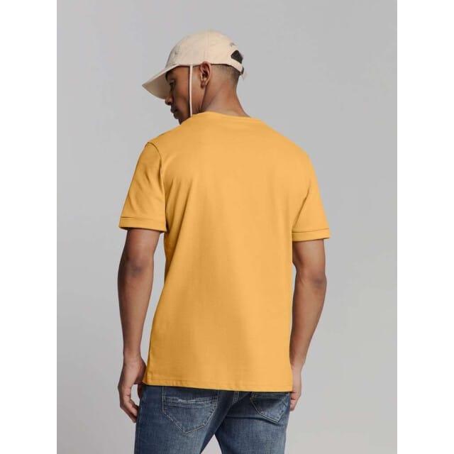 No Excess T-shirt Crewneck Peached Yellow Größe: XXL | Basic T-Shirts Outlet | Herren | Gelb