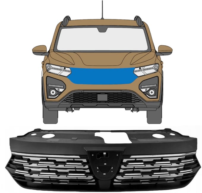 Grill voor Dacia Sandero 2021-