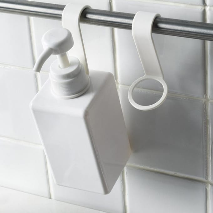 Fleshanger Haak Creatief Multifunctioneel Sterk Draagvermogen Shampoo Organizer Haak voor Badkamer Keuken
