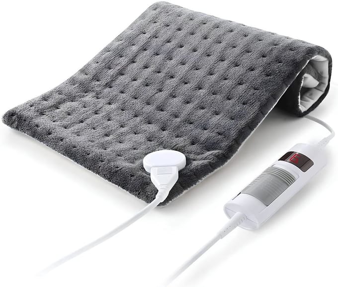 SP® Warmtekussen - 6 Instellingen - Elektrisch Warmtekussen - Verwarmingskussen - Grijs - 32cm x 15cm x 9cm